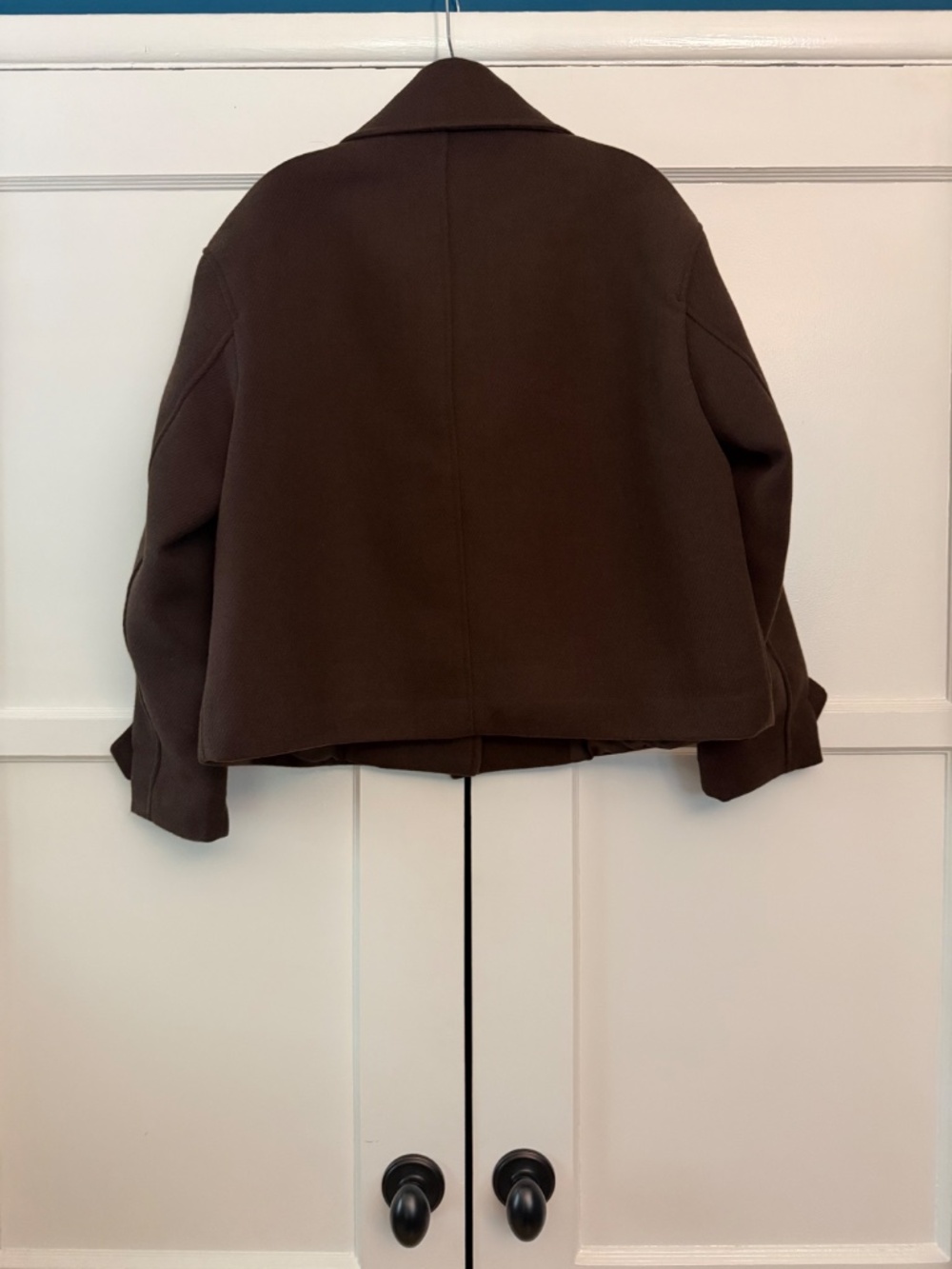 Zara Double Breasted Short Coat Size XS 80% Polyester 20% Viscose - Picture 3 of 6